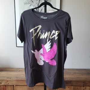 Prince T-Shirt with Pink and White Doves